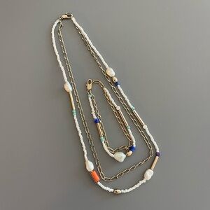 & Other Stories Necklace + Bracelet